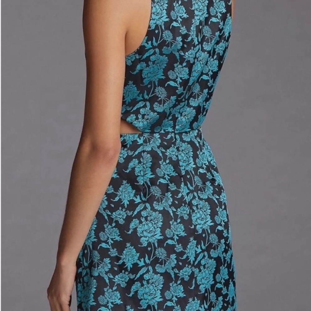 Anthropologie sleeveless cut out cocktail dress